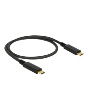 Delock Kabel USB 3.1 Gen 2 Type-C" Stecker> E-Marker 0.5 m schwarz Digital/Daten 3.0 Schwarz (83042)