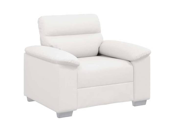 Meuble - Sofa salon - Blanc - Fauteuil canapé blanc 100x81x84 cm en similicuir_280