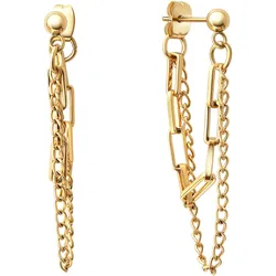 Paar Ohrstecker FIRETTI "Schmuck Geschenk Ohrschmuck Ohrringe", gold (gelbgoldfarben), Ohrringe, Damen, Edelstahl