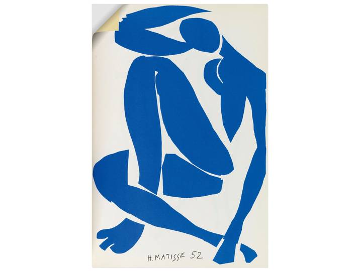 Wandbild ARTLAND Verve IX, No. 35/36. 1958 , blau (farbe bild(er): farbig), B:80cm H:120cm, Bilder, Wandbild, als Alubild, Leinwandbild, Poster, Wandaufkleber in verschied. Grössen