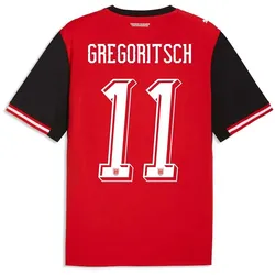 Puma Österreich 2026 Heimtrikot rot/schwarz XL-Gregoritsch 11