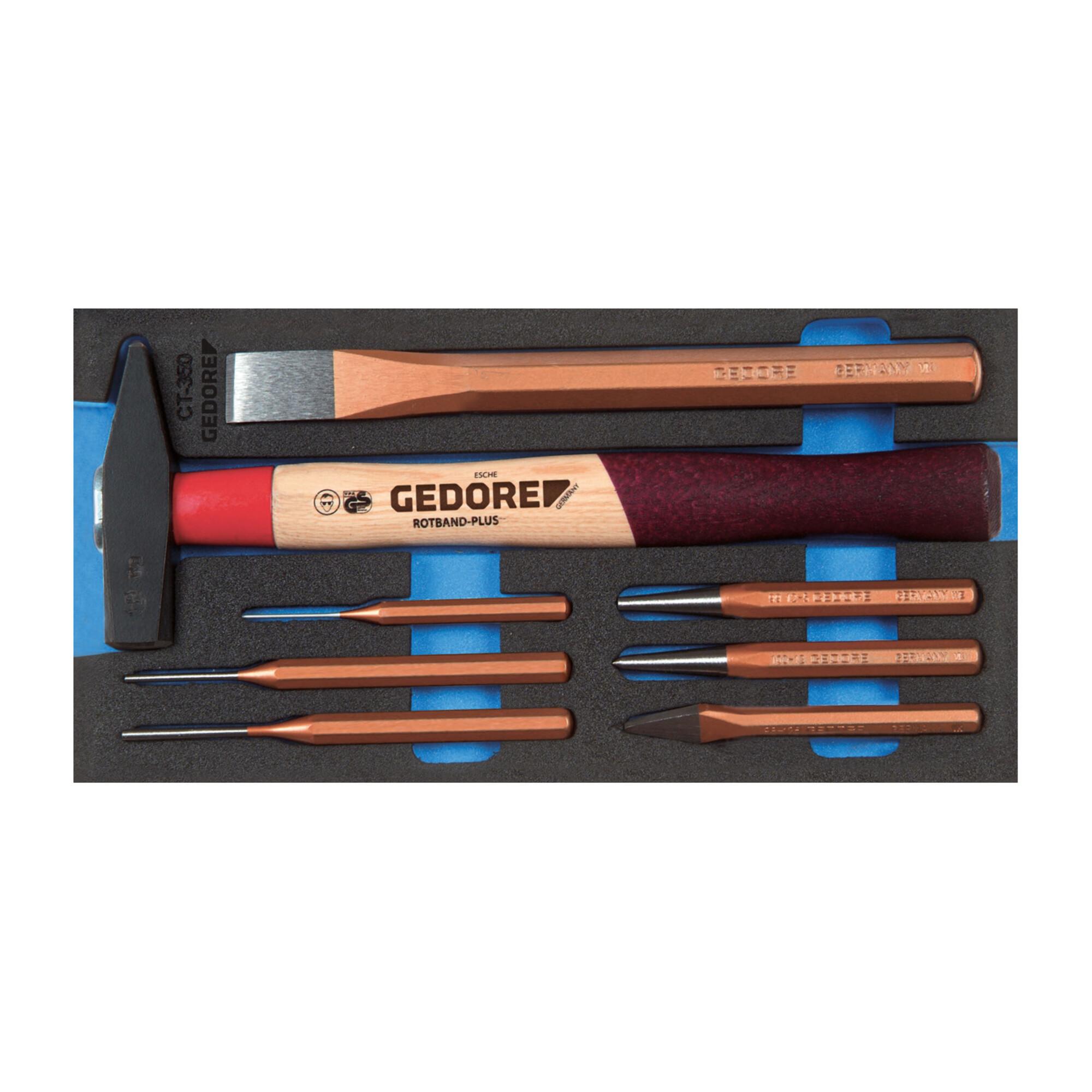 Gedore 1500 CT1-350 Meißel-Sortiment in Check-Tool-Modul (2309041)