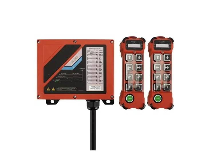 H208 8 Tasten Double Speed ​​Industrial Wireless Radio Crane Fernbedienung Schalter Hebekran Lift Cont Elektrischer Hebezeug-Stützarm Heber-Kran(2T1R,AC DC 24-264V)