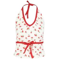 Blutsgeschwister Top Ma Chérie - cherry print memory L