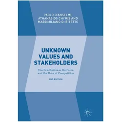 Unknown Values and Stakeholders, Fachbücher von Athanasios Chymis, Massimiliano Di Bitetto, Paolo D'Anselmi