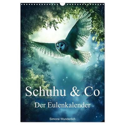 Schuhu & Co - Der Eulenkalender (Wandkalender 2027 DIN A3 hoch), CALVENDO Monatskalender