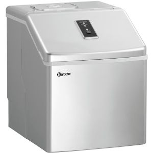 Bartscher Eiswürfelmaschine W150, Edelstahl, 24 Eiswürfel in 30 Minuten, Tank 2,3 Liter