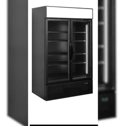 TEFCOLD Display-Kühlschrank in Schwarz FSC1200H BLACK 1082l Schwarz RAL9005