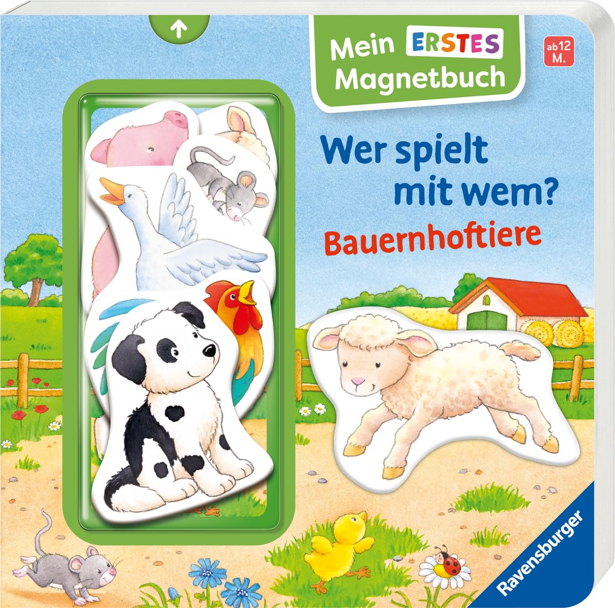 Sandra Grimm - Mein erstes Magnetbuch: Wer spielt mit wem? Bauernhoftiere - Magnet-Spielbuch ab 12 Monaten, Kinderbuch ab 1 Jahr - Preis vom 04.10.2026 03:51:26 h