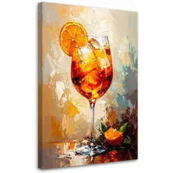 LEINWANDBILD Aperol Cocktail Frucht 70x100cm