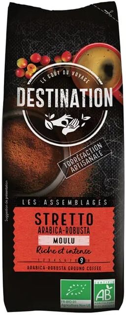 Destination Café Moído Stretto Italiano Bio 250g