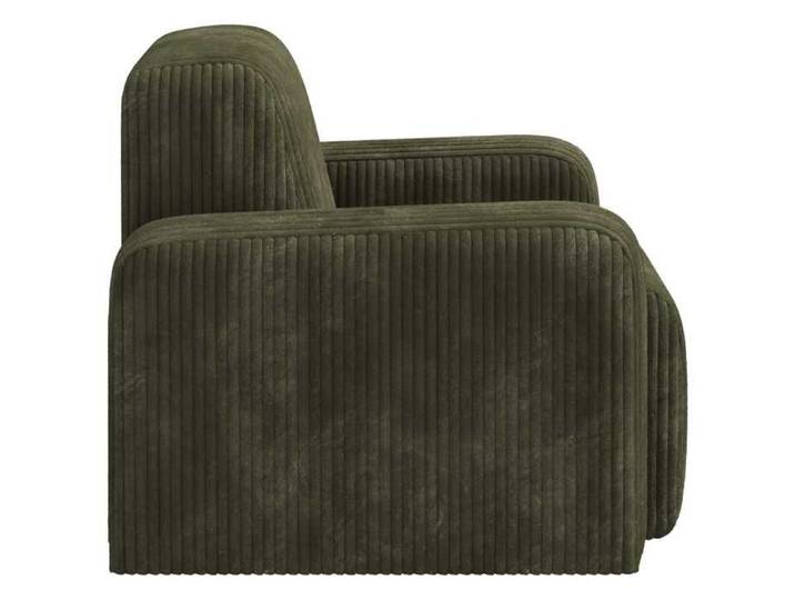 Vert Chaise confortable LEMON Fauteuil Vert velours côtelé Pour maison/bureau_18165