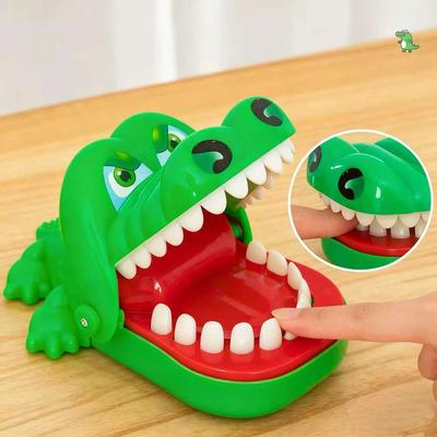 Inspired Living Snap Smile Crocodile Dentist Game For Kids Reaction Fun shark