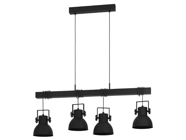 Eglo 43726 SHIREBROOK E27 4-fois Suspension 1000x250mm Noir