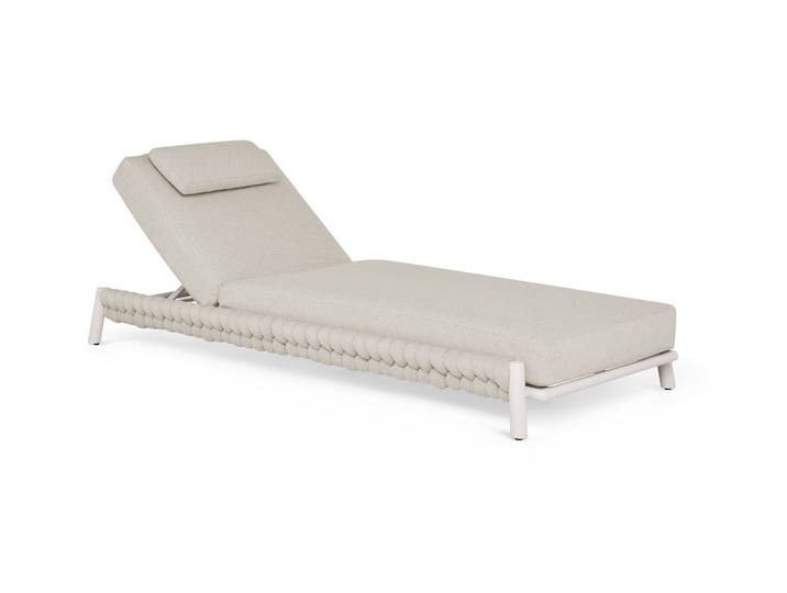 Suns Sato Lounger Aluminium/Camel Sand Wasserabweisendes Gewebe