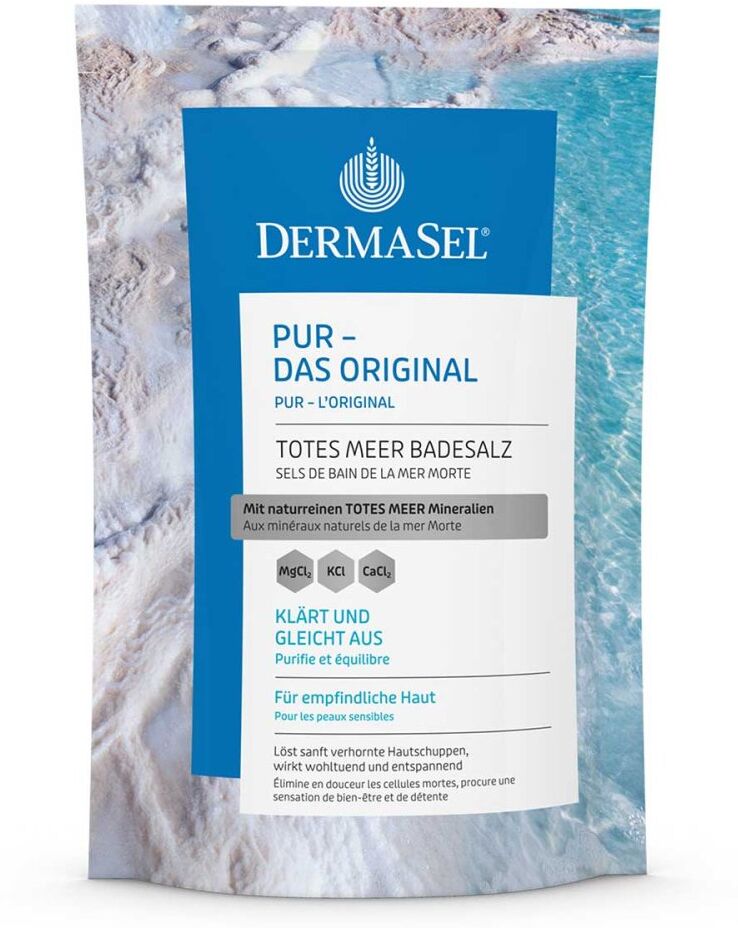 Dermasel Totes Meer Badesalz Pur 500g