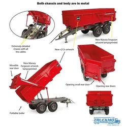 Universal Hobbies Massey Ferguson 212 trailer 2nd version 6694