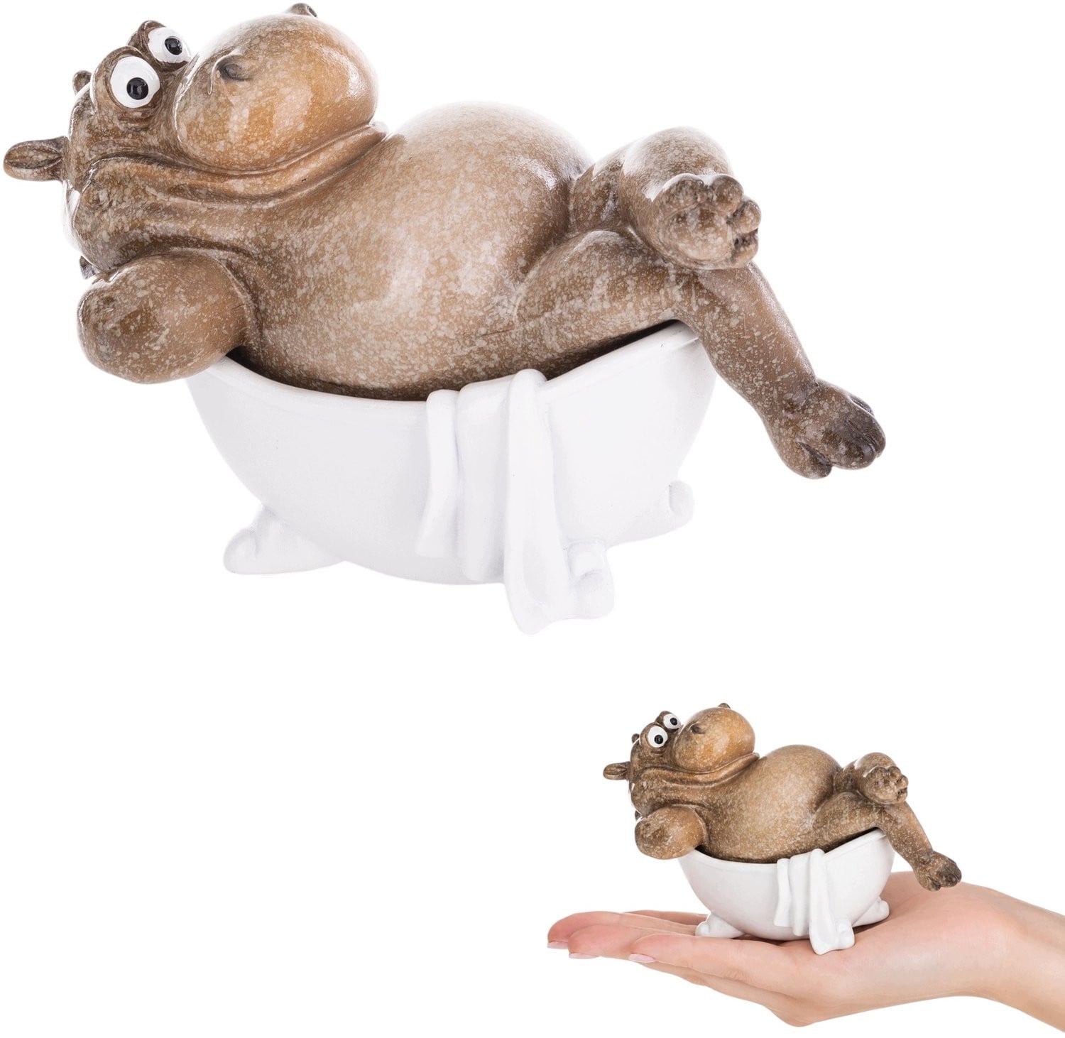 Grappig Hippopotamus Figuur voor Decoratie in Huis en Badkamer