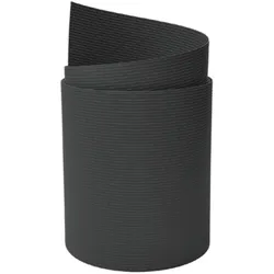zaun|zu® Sichtschutzstreifen Rille PP für Doppelstabmatten UV-beständiger Sichtschutz Anthrazit 2,55m