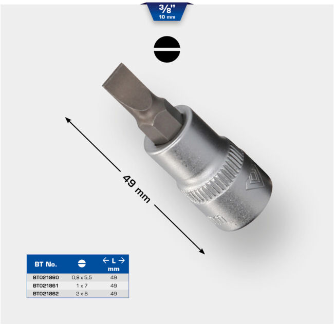 Brilliant Tools Douille plate 3/8