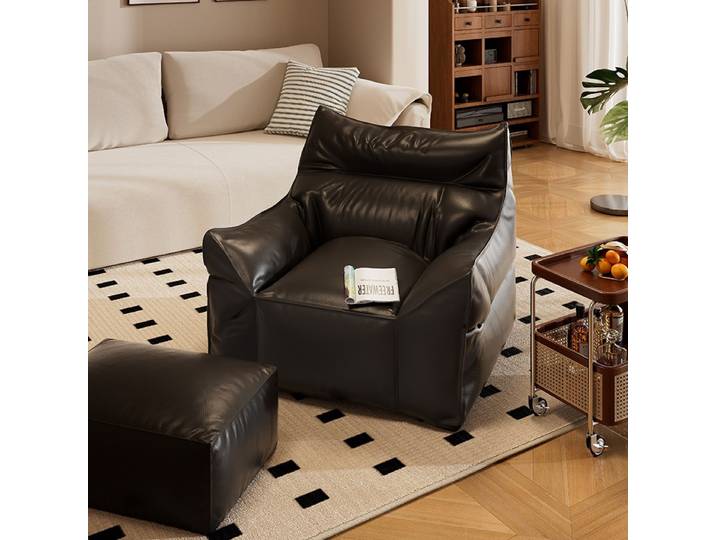 Canapé paresseux confortable, pouf individuel, grands canapés de bureau et de salon, canapé de sol sans cadre, fauteuils relaxants avec rembourrage