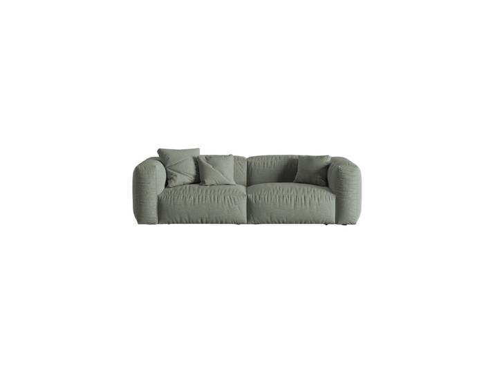 Modulares 3-Sitzer Design Sofa „Martina“ Strukturstoff Moosgrün Micadoni