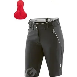 GONSO Damen Shorts Sitivo Shorts W Da-Bikeshort, Größe 44 in Schwarz Schwarz