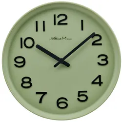Atlanta 4542/6 Atlanta Green Wanduhr Hellgrün