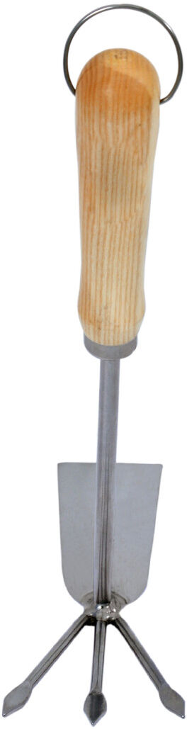 Primaster Handgartenhacke Edelstahl 33 cm mit Holzgriff