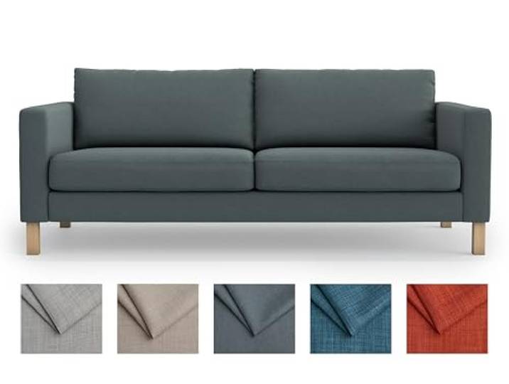 MASTERS OF COVERS Housse de Rechange en Polyester épais pour canapé 3 Places Karlstad IKEA Karlstad - Gris foncé