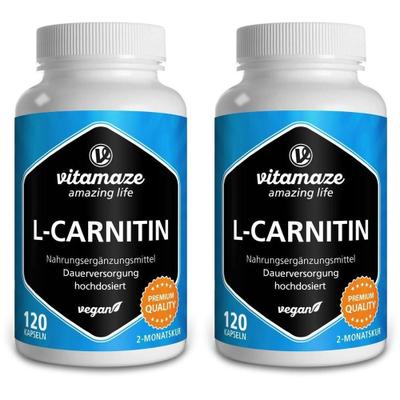 L-Carnitin 680 mg vegan Kapseln 2x 2x120 St