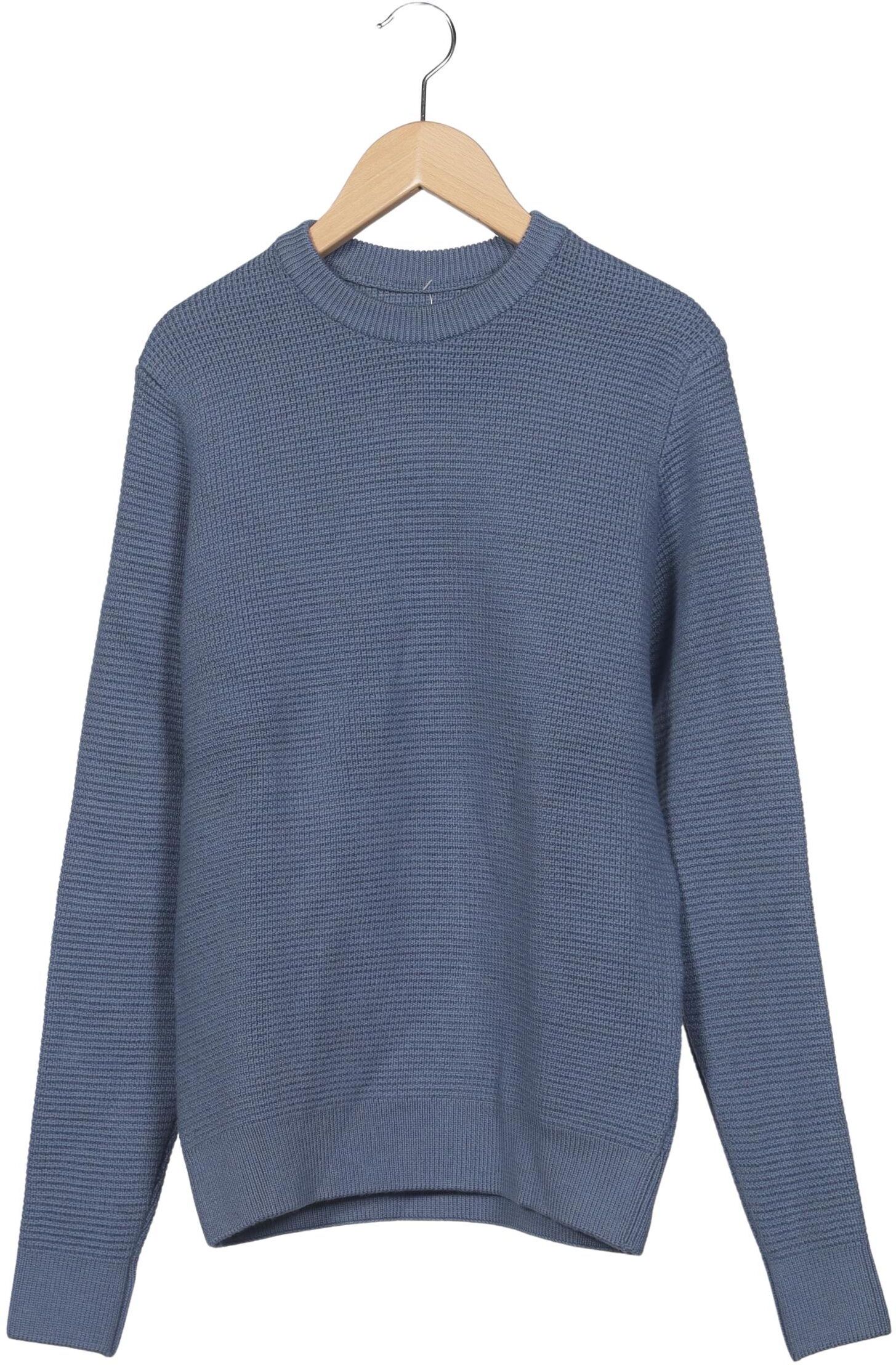 Octobre Editions Herren Pullover, Blau, Gr. S, Merino - Second Hand