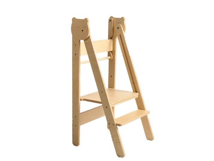 Lernturm, Naturfarben, Holz, Birke, Sperrholz, 38x90x40 cm, Babymöbel & Kindermöbel, Babyzimmer, Hochstühle, Lerntürme