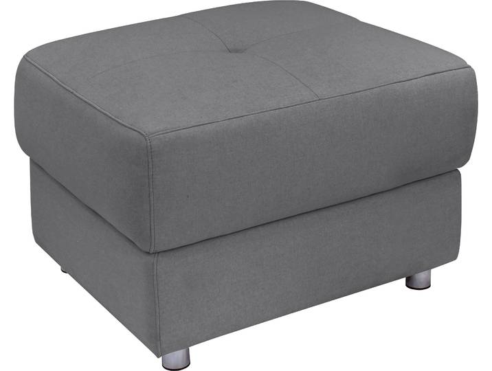 Polsterhocker GOODPRODUCT Pareli , grau (anthrazit), B:72cm H:47cm T:64cm, Webstoff (95% Polyester 5%Nylon), Hocker, Polsterhocker, mit komfortablen Federkern und Stauraum
