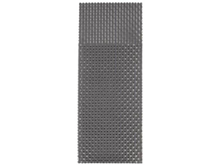 APS pochette couverts\, 6 pc. 24 x 9 cm\, silbergrau PVC\, Schmalband