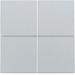 Niko Züblin 121-31008 Abdeckung für Vierfach Elektronikschalter oder Taster, sterling coated 12131008