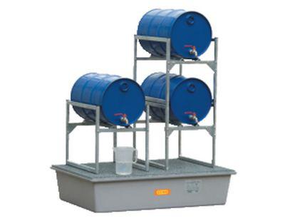 Fassbock für CEMO Fassregal Typ 120, stapelbar, Stahl verzinkt, für 1x 60 l Fass