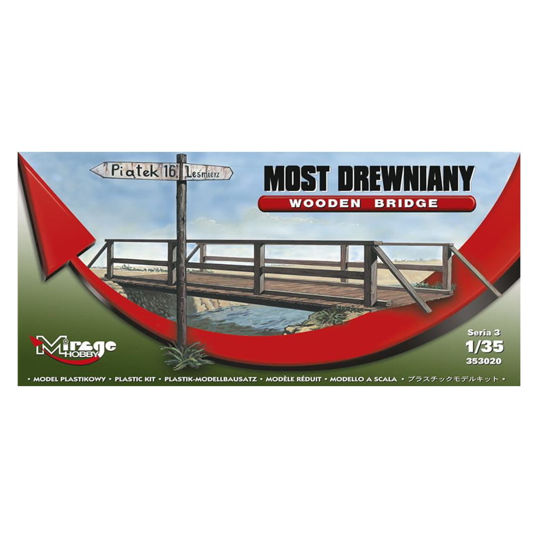 Mirage Hobby Holzbrücke mit Geländer und Wegweiser (353020)