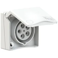 PCE 845-9v CEE-Anbausteckdose Design 16A 5p 9h IP44 (weiß) 8459v