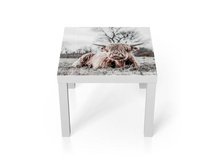 DEQORI Couchtisch 'Ruhendes Hochland', Glas Beistelltisch Glastisch modern