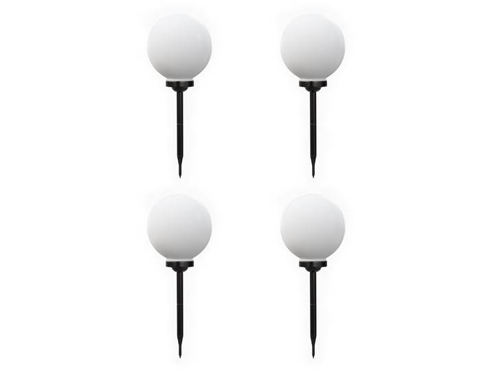 LED Solarlampe rund 25 cm 4er Set