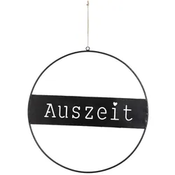 Deko Hänger Auszeit schwarz