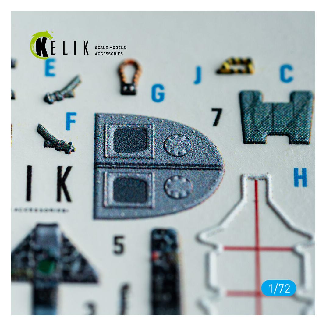 Kelik Harrier Gr1/Gr3 (Early) - interior 3D decals for Italeri kit (K72228)