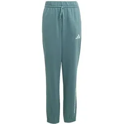 ADIDAS Kinder Hose Slogan Fleece, Größe 128 in Blau Blau