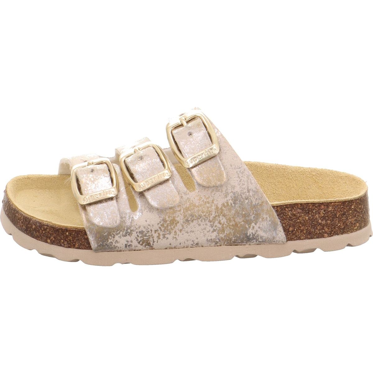 Superfit Fussbettpantoffel gold/mehrfarbig (9710) 25 1-800113-9710-25