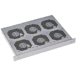 Pentair Schroff - Rack-Lüftereinsatz - mit 6 Ventilatoren - 1U - 48.3 cm (19"), Serverschrank Zubehör, Schwarz