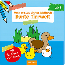 Ars Edition Mein erstes dickes Malbuch - Bunte Tierwelt 303681