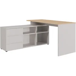 Tchibo - Winkelschreibtisch »Lissabon« - 145x146x77cm - braun -