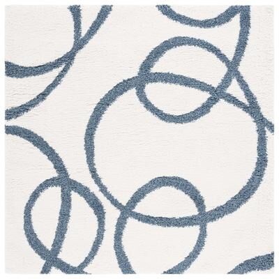 SAFAVIEH Calico Shag Anabel Abstract 1.5-inch Thick Rug
