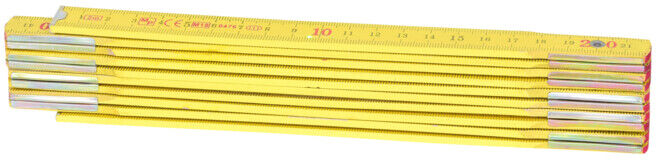 Mètre pliant bois, jaune, 2 m ; KS Tools (300.0060)